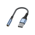 Adaptador de fone de ouvido USB USB para cartão de som do computador